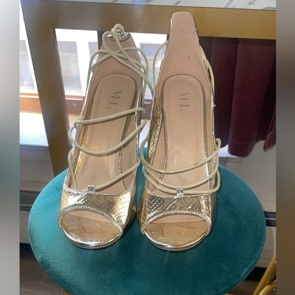 Gold heels